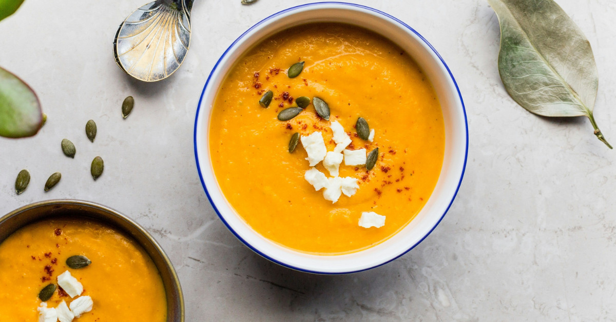 bowl of butternut squash soup