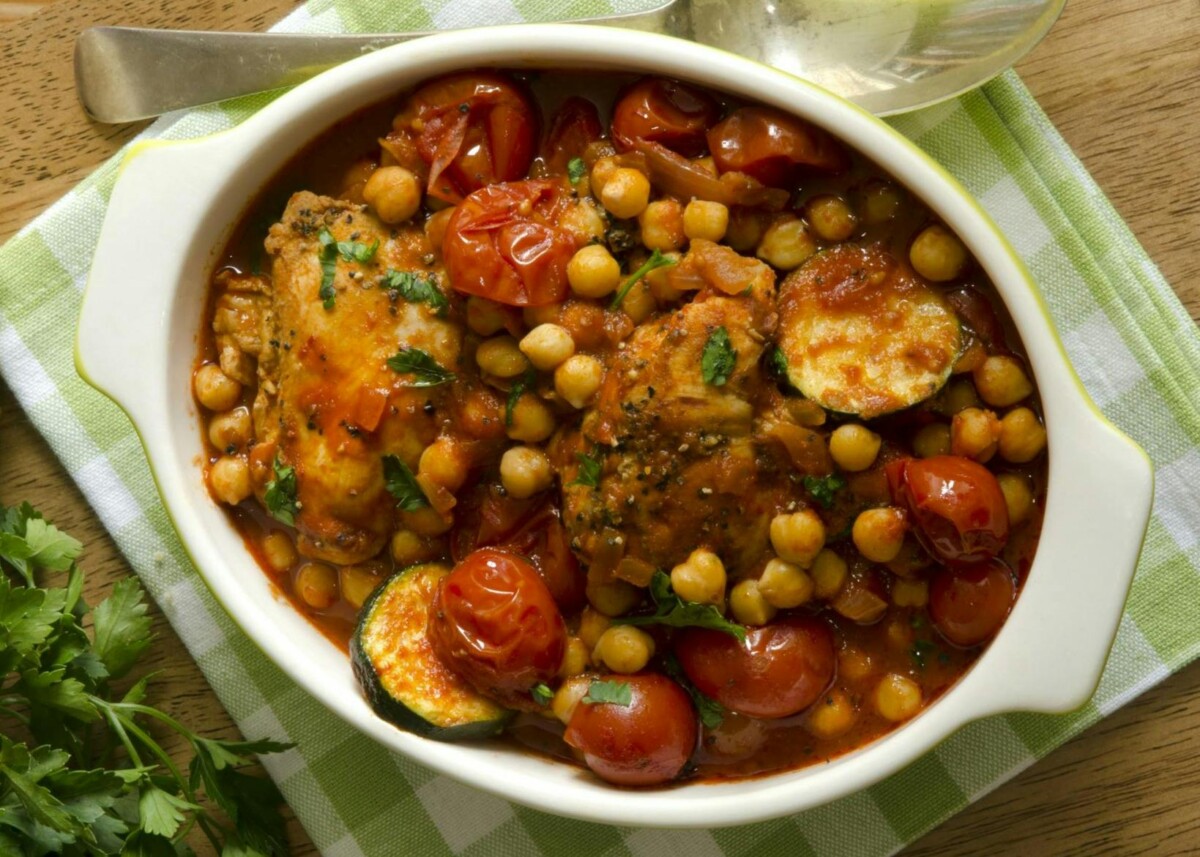 Moroccan Chicken and Chickpeas