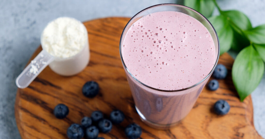 protein smoothie supporting 30g of protein at breakfast for women over 40